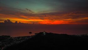 Buddhist Statue on the peak of the Mountain, Thailand